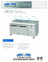 arctic-air-app71r-refrigerated-counter-pizza-prep-table-specsheet-251021pyrl19.pdf