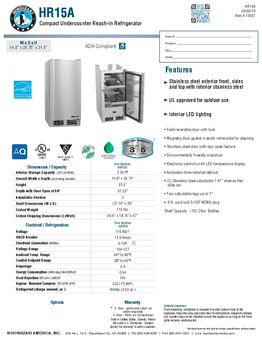 hoshizaki-hr15a-refrigerator-undercounter-reach-in-solid-hinged-door-self-c-260707xnelae.pdf