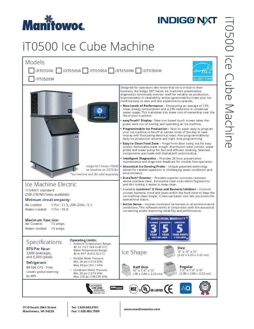 manitowoc-irp0500a-161-ice-maker-cube-style-specsheet-260523oz5st6.pdf