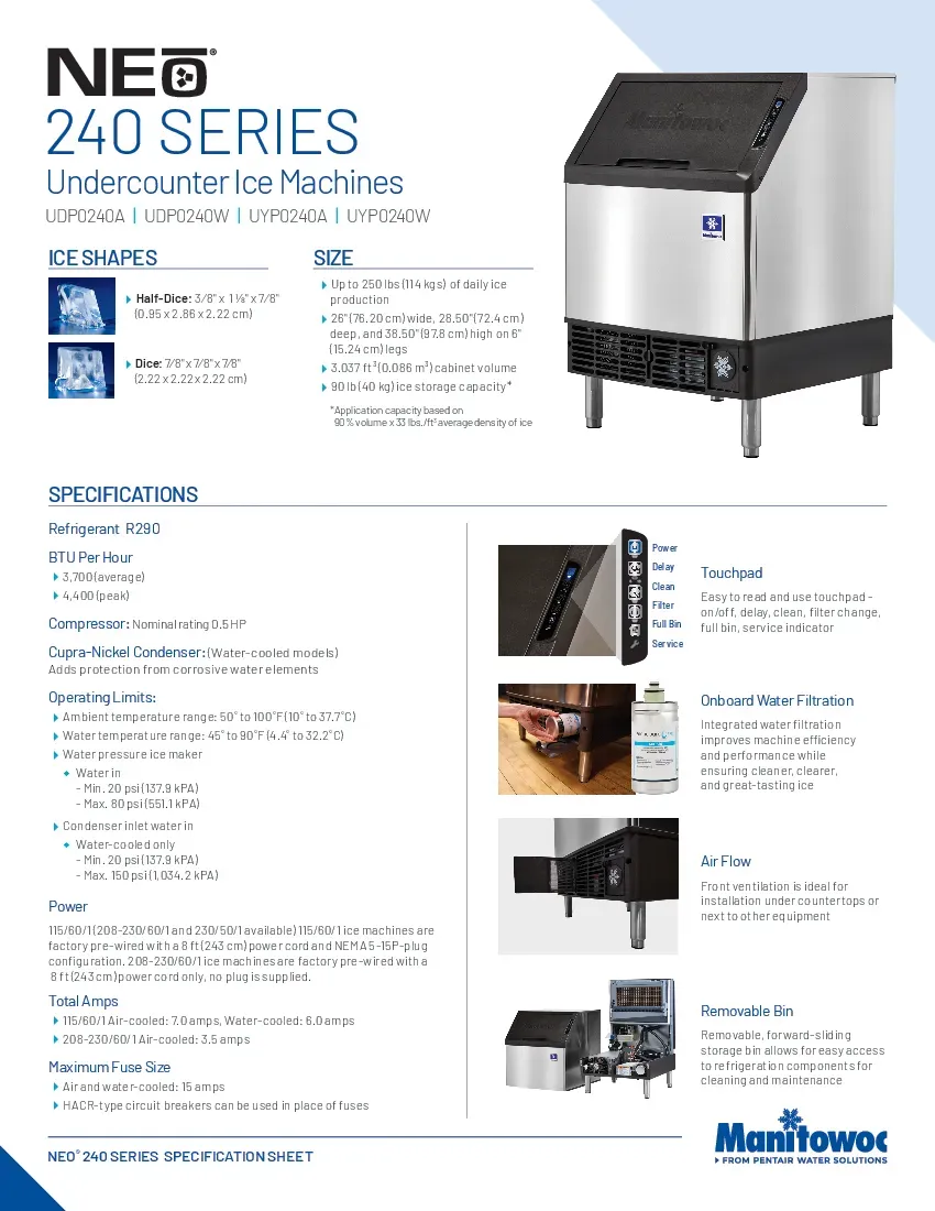 manitowoc-uyp0240a-161b-ice-maker-with-bin-cube-style-specsheet-2605238f6zxj.pdf