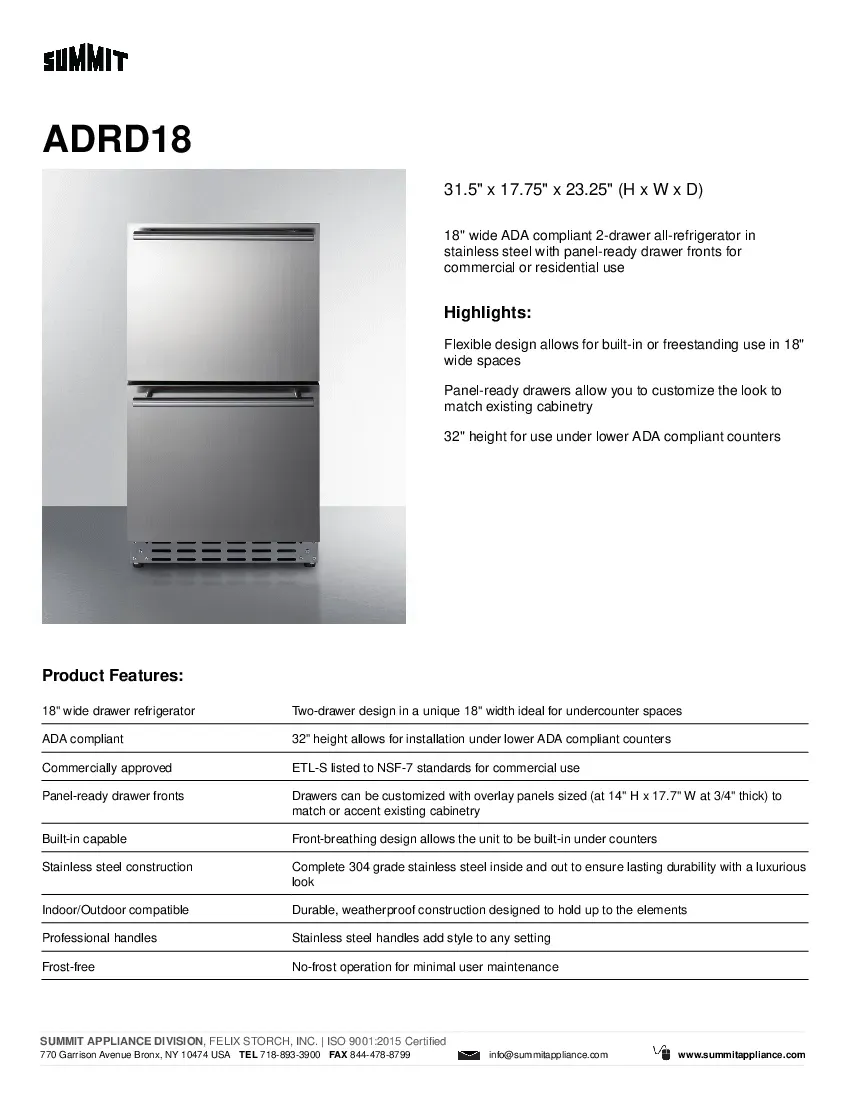 summit-appliance-adrd18-refrigeration-18-w-specsheet-260707umrf0d.pdf