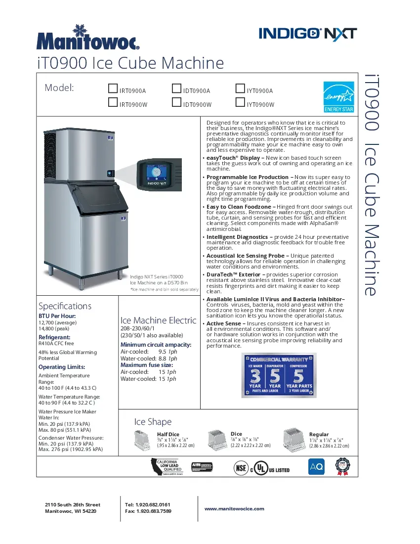 manitowoc-idt0900w-261-ice-maker-cube-style-specsheet-260523ez3gpa.pdf