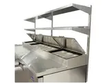 Atosa USA , MROS-67P, Stainless Steel Double Overshelf for 44" Pizza Prep Table