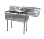 BK Resources , BKS-2-1620-12-18R, Sink, (2) Two Compartment