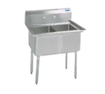 BK Resources , BKS-2-1620-12, Sink, (2) Two Compartment