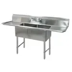 BK Resources BKS-2-18-12-18TS, Sink, (2) Two Compartment