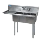 BK Resources BKS-3-1014-10-15L, Sink, (3) Three Compartment