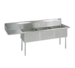 BK Resources BKS-3-18-12-18LS, Sink, (3) Three Compartment