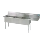 BK Resources BKS-3-18-12-18R, Sink, (3) Three Compartment