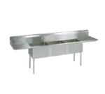 BK Resources BKS-3-24-14-24TS, Sink, (3) Three Compartment