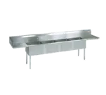 BK Resources , BKS-4-1620-14-18T, Sink, (4) Four Compartment