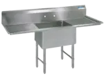 BK Resources , BKS6-1-18-14-18TS, Sink, (1) One Compartment