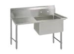 BK Resources BKS6-1-24-14-24LS, Sink, (1) One Compartment