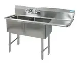 BK Resources , BKS6-2-1620-14-18RS, Sink, (2) Two Compartment
