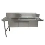BK Resources BKSDT-3-1820-14-LSPG, Dishtable, with Potsinks