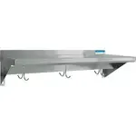 BK Resources , BKWS-1248-PR, Overshelf, Wall-Mounted with Pot Rack