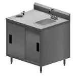 BK Resources , MOD-IC, Work Table, Cabinet Base Sliding Doors