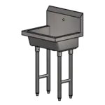 BK Resources MSHS-24F1, Sink, Hand