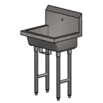 BK Resources MSHS-24F1B, Sink, Hand