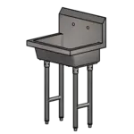 BK Resources MSHS-24F2, Sink, Hand