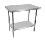 BK Resources , SVT-3030, Work Table,  30" - 35", Stainless Steel Top