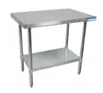 BK Resources , VTT-4824, Work Table,  40" - 48", Stainless Steel Top