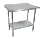 BK Resources , VTTR-3624, Work Table,  36" - 38", Stainless Steel Top
