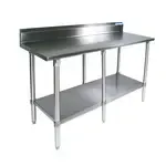 BK Resources , VTTR5-9630, Work Table,  85" - 96", Stainless Steel Top