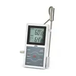 CDN Measurement Tools DSP1-S, Thermometer, Probe Dual-Sensing W/ Timer 32 - 572F 24 Hours By Hr/Min Oven & Food - Silver