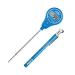 CDN Measurement Tools DTL572-B, Thermometer, Digital Lollipop Waterproof Thin Tip  40 - 572F Anti-Microbial - Haccp Blue