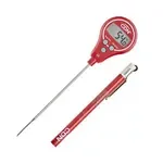 CDN Measurement Tools DTL572-R, Thermometer, Digital Lollipop Waterproof Thin Tip  40 - 572F Anti-Microbial - Haccp Red