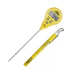 CDN Measurement Tools DTL572-Y, Thermometer, Digital Lollipop Waterproof Thin Tip  40 - 572F Anti-Microbial - Haccp Yellow