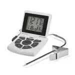 CDN Measurement Tools DTTC-W, Thermometer, Probe Combo W/ Timer & Clock 14 - 392F 24 Hours By Hr/Min W/ Vessel Clip - White