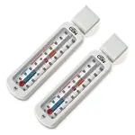 CDN Measurement Tools EFG120-X2, Thermometer, Refrigerator/Freezer -40 - 120F W/ Temp Zones & Hang/Suction - Twin Pack