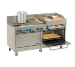 Comstock-Castle 2F330-2RB-24B, Range, 72" Restaurant, Gas