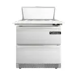 Continental Refrigerator D32N8C-FB-D, Refrigerated Counter, Sandwich / Salad Unit