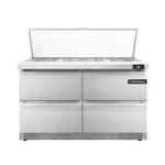 Continental Refrigerator D48N18M-FB-D, Refrigerated Counter, Mega Top Sandwich / Salad Unit