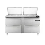 Continental Refrigerator D60N24M-D, Refrigerated Counter, Mega Top Sandwich / Salad Unit
