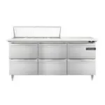 Continental Refrigerator D72N12C-D, Refrigerated Counter, Sandwich / Salad Unit