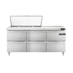 Continental Refrigerator , D72N18M-D, Refrigerated Counter, Mega Top Sandwich / Salad Unit