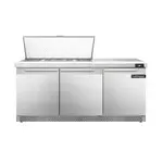 Continental Refrigerator , D72N18M-FB, Refrigerated Counter, Mega Top Sandwich / Salad Unit