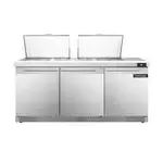 Continental Refrigerator , D72N24M-FB, Refrigerated Counter, Mega Top Sandwich / Salad Unit