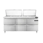 Continental Refrigerator , D72N27M-D, Refrigerated Counter, Mega Top Sandwich / Salad Unit