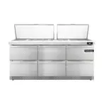 Continental Refrigerator , D72N27M-FB-D, Refrigerated Counter, Mega Top Sandwich / Salad Unit