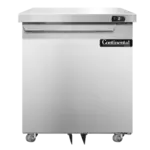 Continental Refrigerator DF27N-U, Freezer, Undercounter, Reach-In