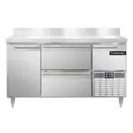 Continental Refrigerator DFA60NSSBSD, Freezer Counter, Work Top
