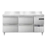 Continental Refrigerator DFA68NSSBSD, Freezer Counter, Work Top