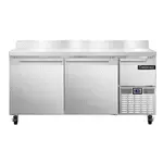 Continental Refrigerator , FA68NBS, Freezer Counter, Work Top