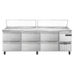 Continental Refrigerator , PA93N-D, Refrigerated Counter, Pizza Prep Table