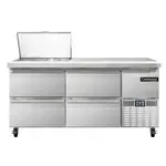 Continental Refrigerator RA68N12M-D, Refrigerated Counter, Mega Top Sandwich / Salad Unit